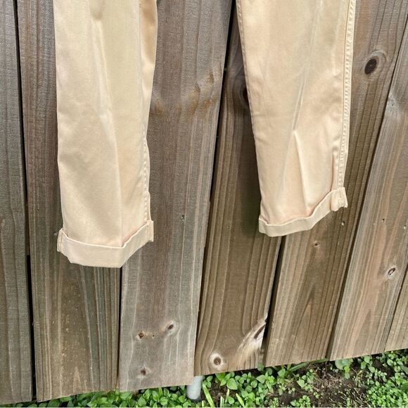 Topshop Lightweight Khaki Tapered Pants - Picture 6 of 6